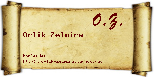 Orlik Zelmira névjegykártya